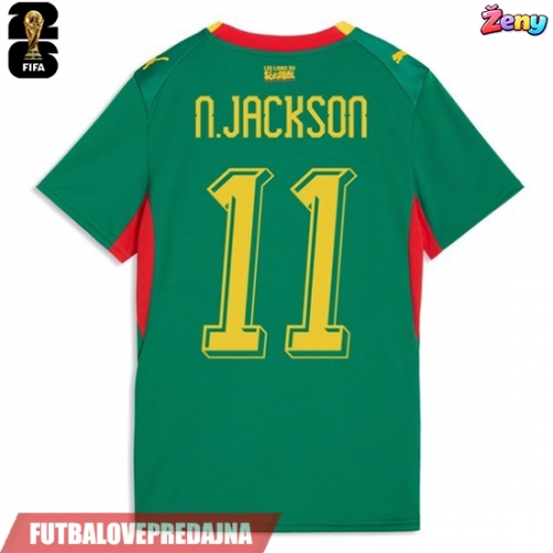 Lacne Ženy Futbalové dres Senegal Nicolas Jackson #11 MS 2026 Krátky Rukáv - Preč